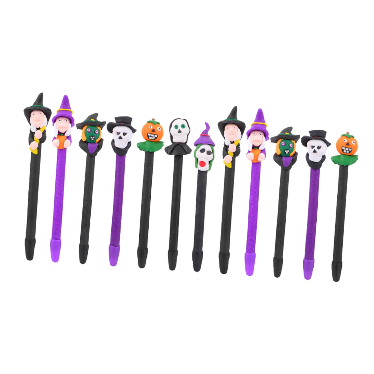Tofficu 4 Set Penna A Sfera Di Halloween Adesivi Gel Kit Evidenziatori Marcatore Esposizione Penne Marcatori Penna Di Halloween Penna Argilla Polimerica 12 Pezzi * 4