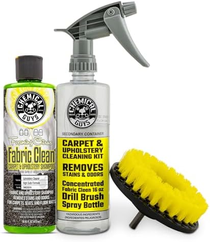 Chemical Guys, Citrus Foaming Fabric & Carpet Cleaner Drill Brush...