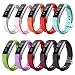 AIUNIT Compatible Fitbit Alta HR and Alta Band Large, Accessory Replacement Wristband Strap W/Secure Metal Clasp for Fitbit Alta and Alta HR/Ace Fitness Tracker Women Men Boys Girls(10 Pack Smooth