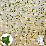 suddus Vines with Light for Bedroom, 200 LED Fairy Lights with Vines, Ivy Curtain Lights for Dorm, Wedding, Party, Wall, Indoor, Outdoor Decor, 6.5ft x 6.5ft