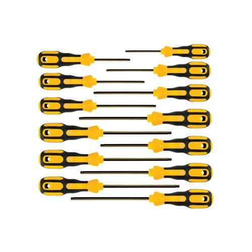Wiha 46797 Ball End Screwdriver Set with SoftGrip Handles, 13 Piece