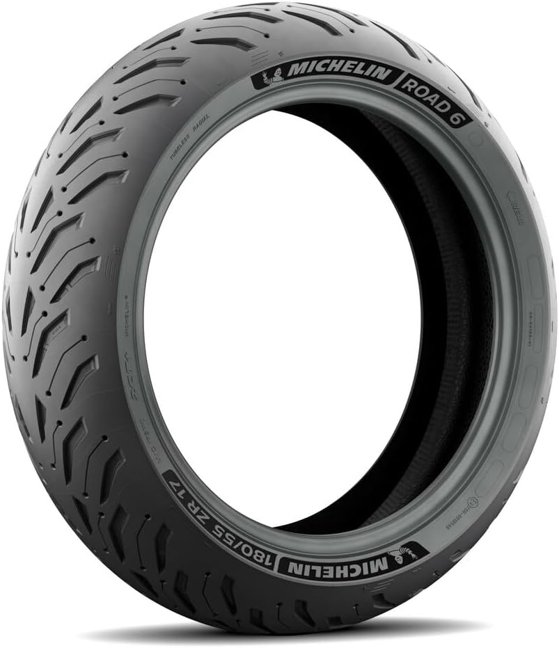 Michelin Road 6 Motorcycle Front Tire - 120/70ZR-17, Improved Wet Grip & Longer Tread Life