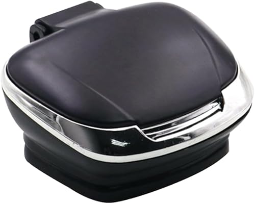 ERINGOGO Cenicero de coche, cenicero de coche, cenicero para automóvil, cenicero para automóvil, cenicero LED automático, cenicero antideslizante