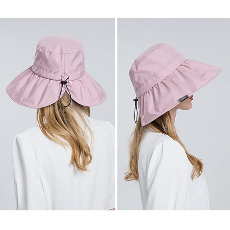 Visors solaires pour femmes chapeau de pêche extérieure et de monte réglable - 7