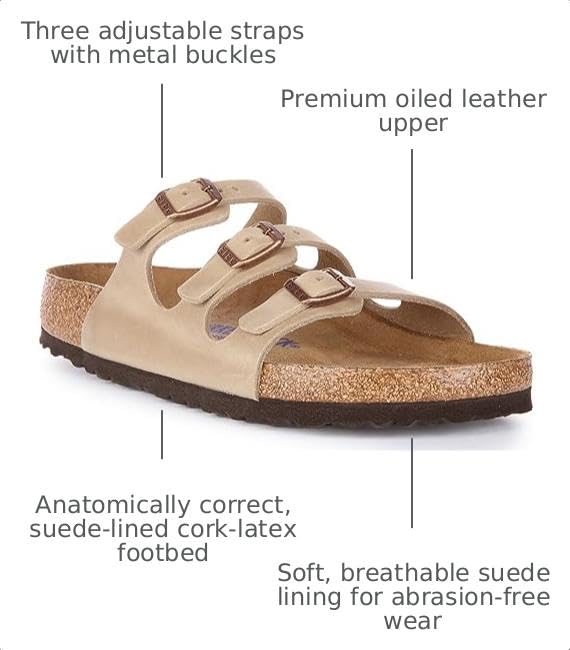 Image of Birkenstock womens Florida Birko-flor - Graceful