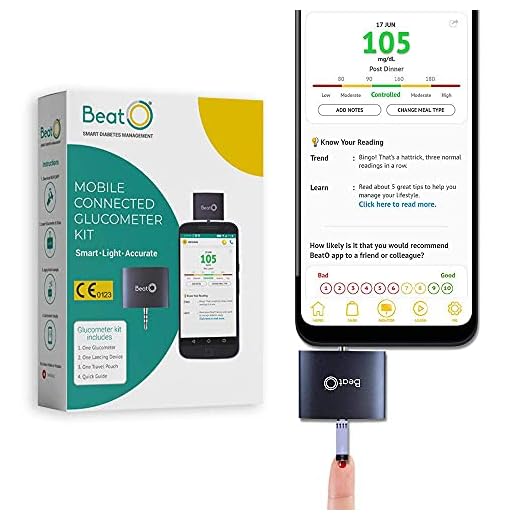 Beato Smartphone Glucometer with 20 strips
