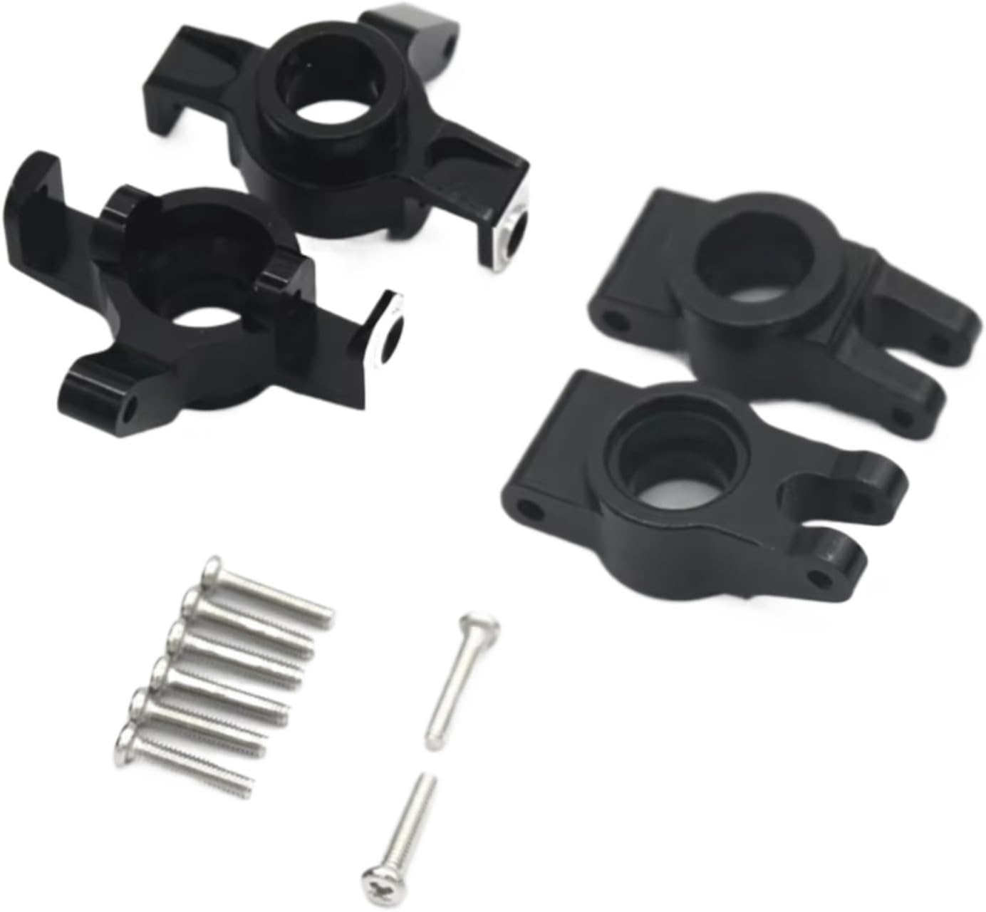 Rc Car Steering Cup For MJX For Hyper Go 14301 14302 1/14 Metal Front Steering Cup And Rear Hub Carrier RC Car Upgrades Accessories(Black)