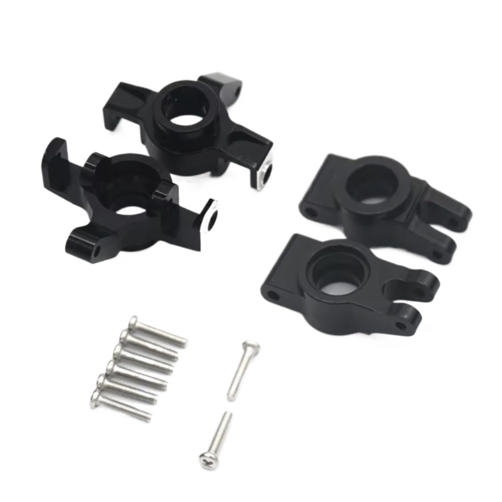 Rc Car Steering Cup For MJX For Hyper Go 14301 14302 1/14 Metal Front Steering Cup And Rear Hub Carrier RC Car Upgrades Accessories(Black)