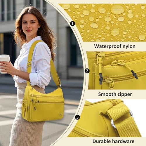 Shoulder Handbag for Women Crossbody Purses Nylon Messenger Bag Fashion Ladies Lightweight Travel Bag3