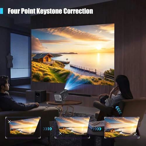 Magcubic Android 13 HY320 Smart Projector 4K Netflix Official, 320 ANSI Projector with WiFi Bluetooth, 180° Rotatable, Auto Keystone, ChatGPT Voice Assistant Portable Video Proyector for Bedroom - Image 6