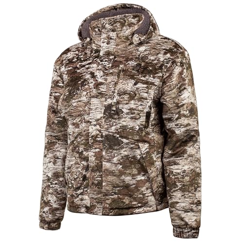 Huntworth Fairbanks Men's Heavy Weight Waterproof Parka Jacket, Tarnen Camo, 2XL3