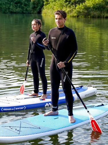 Owntop 8300 5Mm Neoprene Wetsuit For Women - Full Diving Suits Stretch Long Sleeve One Piece Dive Skin Front Zip Upf50+ Thermal Thicken Swimwear thumb #6