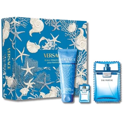 La mejor selección de Eau Fraiche Versace , listamos los 10 mejores. 34 Versace Man Eau Fraiche by Versace for Men - 3 Pc Gift Set 3.4oz EDT Spray, 0.17oz EDT Spray (Mini), 5oz Bath and Shower Gel