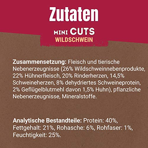 PURINA Adventuros Hundeleckerlis Mini Cuts mit Wildschwein Beutel, 7er Pack (7 x 70 g)