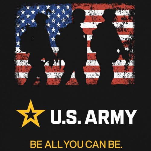 US Army Be All You Can Be Youth T-Shirt American Flag Military Veteran DD 214 Patriotic Armed Forces Licensed Kids3