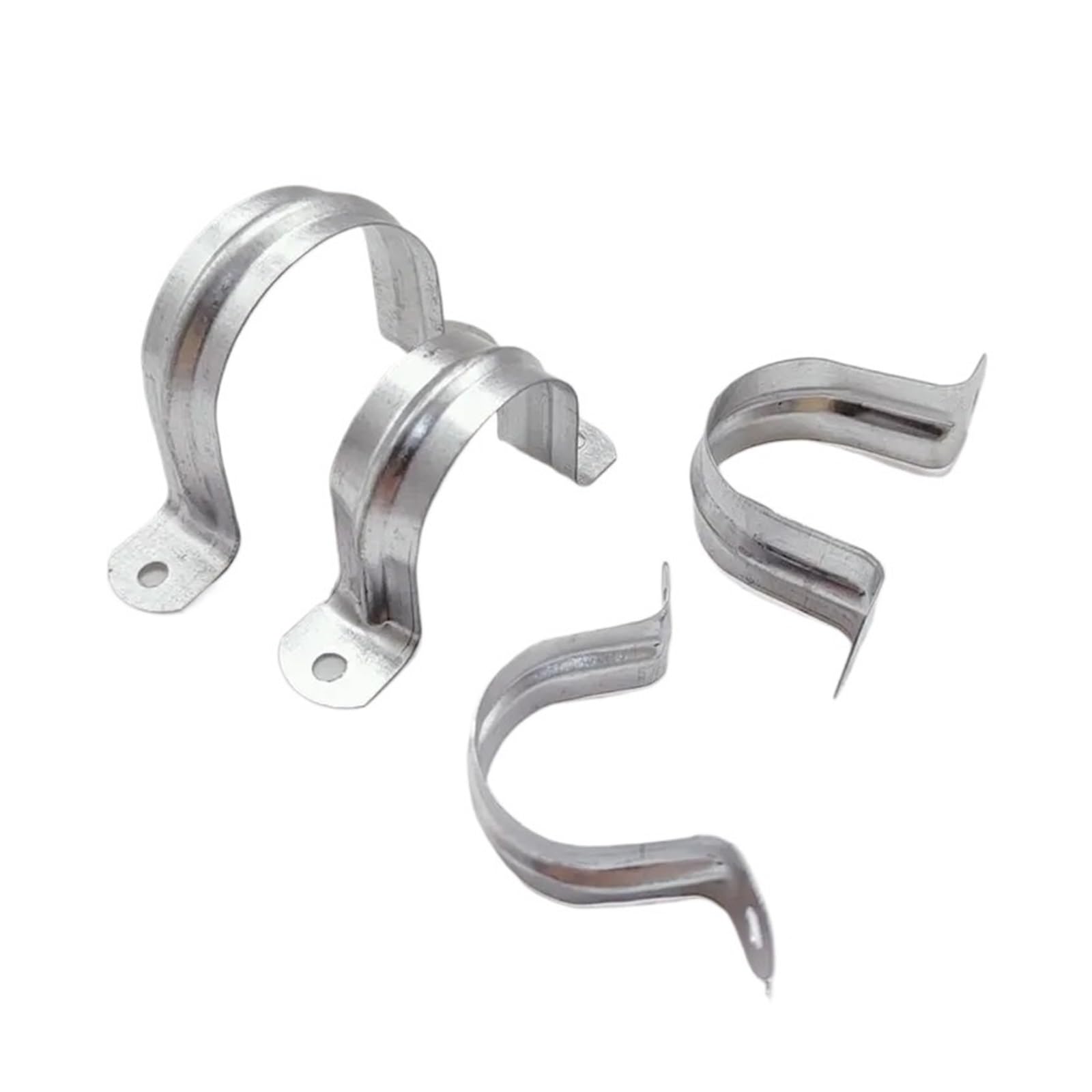 50/100 pezzi 16/20/25/32/40/50mm lega di alluminio ferro fibbia a forma di U carta sella carta fissa tubo dell'acqua morsetto fibbia fissa sella(50mm 100pcs)