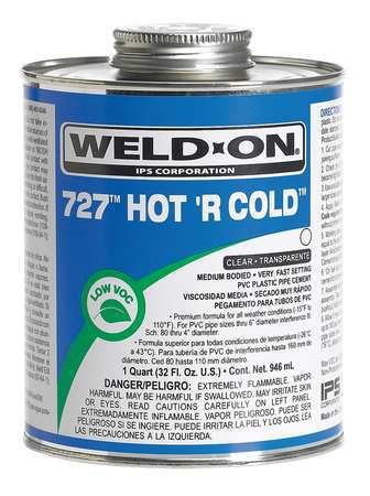 Pipe Cement, PVC, 16 oz.