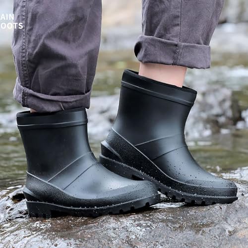 Botas de tacón bajo para mujer estilo calzado cómodo oliva de caña corta para otoño 2