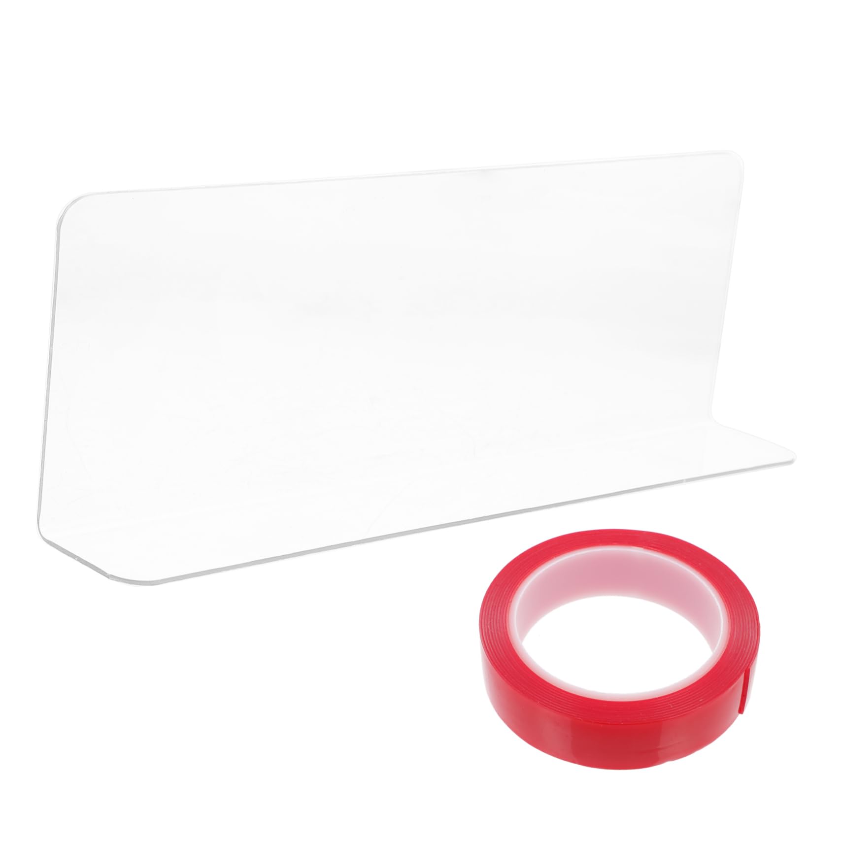BUGUUYO Plastic Shelf Divider Plastic Organizers with Transparent Tape for Supermarket and Home Use and Shelf Splitters