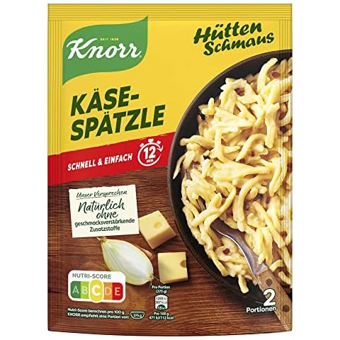 Knorr Hüttenschmaus Fertiggericht Käse-Spätzle leckeres Nudelgericht fertig in 12 Minuten 149 g Cover