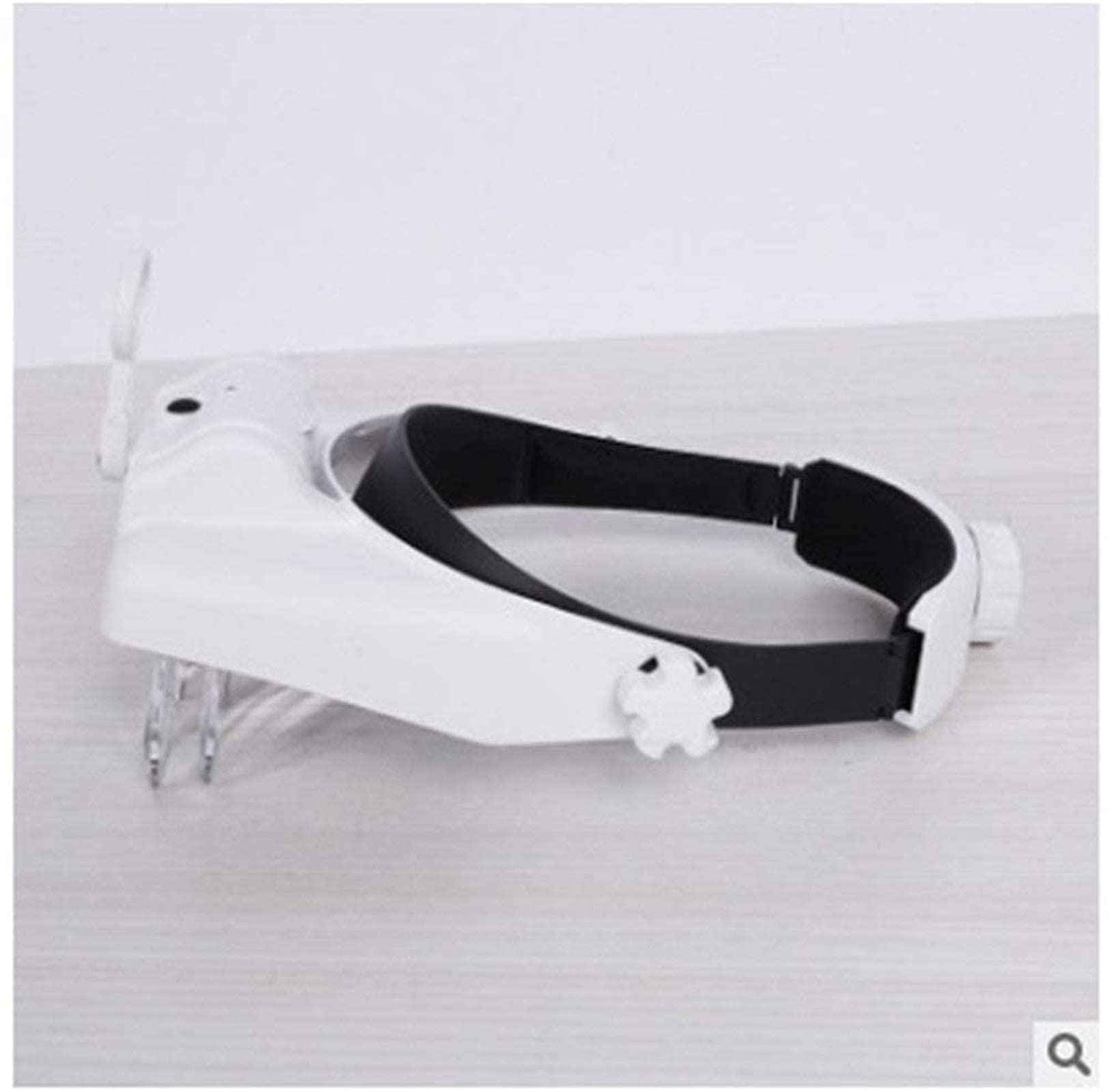 Stirnbandlupe, beleuchtete Kopfbandlupe, wiederaufladbare Stirnbandlupe mit 3 LED-Leuchten, Lesebrillen-Wartungslupe,