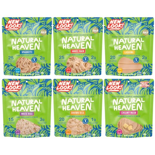 Natural Heaven Hearts of Palm Variety 6-Pack – Spaghetti Noodles,