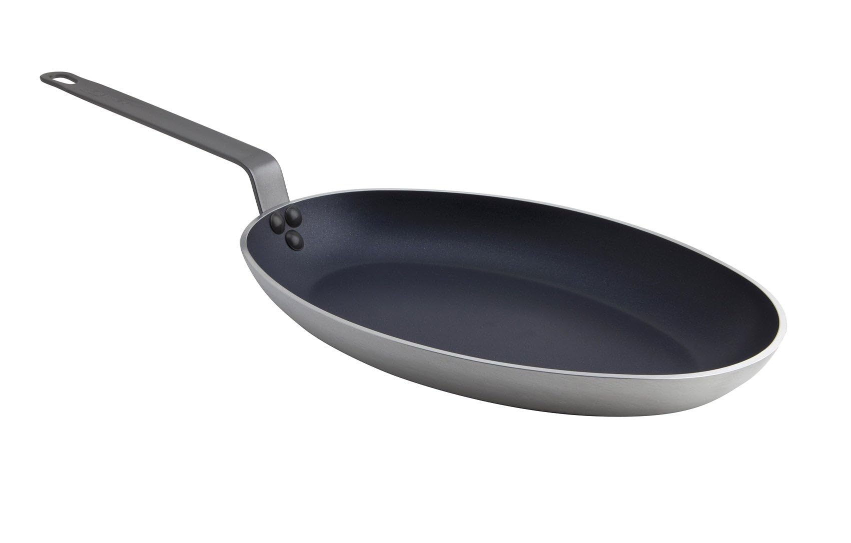 Antihaftbeschichtete Teflon-Aluminium-Fischpfanne, oval, 36 cm