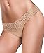 Maidenform Womens Dream with Lace Thong Panty, Body Beige, Small/Medium