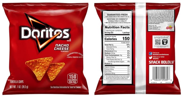 Miniatura 2 de Hot Snacks - Papas fritas con volantes, doritos, Funyuns, Smartfood Popcorn & Goldfish sabores  Bolsas de tamaño individual  Clásico, Cheddar, Ranch