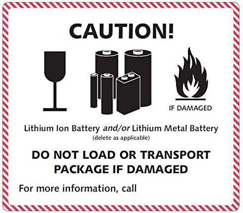 SwiftpakLAHZ110 UN "Explosive" Hazard Warning Label, 100mm x 100mm, Pack of 250