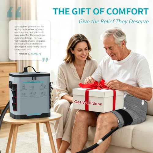Image of ICYTHRP Programmable Timer Ice Machine for Hip After Surgery w /Quiet Pump
