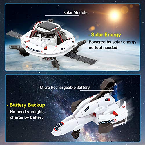 HOMOFY [2020 New Upgrade STEM Toys 6-in-1 Solar Robot Kit Learning Science Building Toys Educational Science Kits Powered by Solar Robot for Kids 8 9 10-12 Year Old Boys Girls Gifts - Thumbnail 5