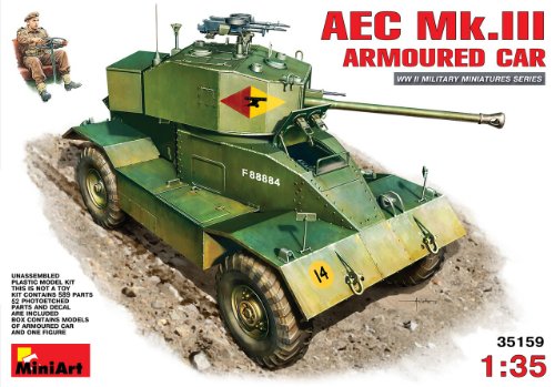 Kit voiture AEC MK 3 blindé Miniart 1:35 maquette militaire