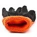 Better Grip BGWLAC Winter Insulated Rubber Latex Coated Work Gloves, Crinkle Pattern, 3 Pairs/Pack (Large, Orange)