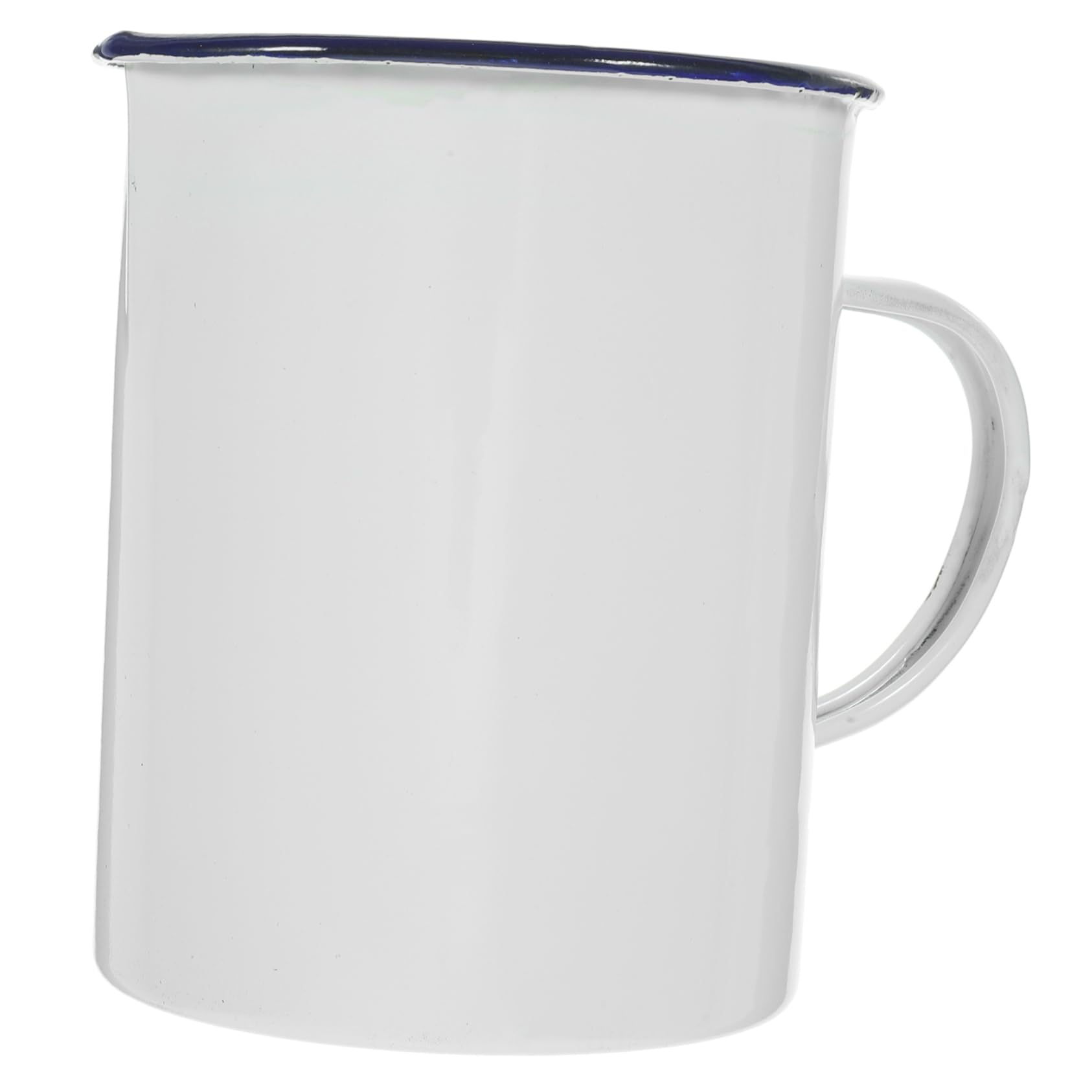 2 Stück Emaille-messbecher Wasserbecher Tragbare Tassen Trinken Kleine Tassen Tragbarer Tasse Outdoor-camping-becher Im Freien Camping Emaille Weiß