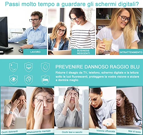 DAILISHA Occhiali che bloccano la luce blu