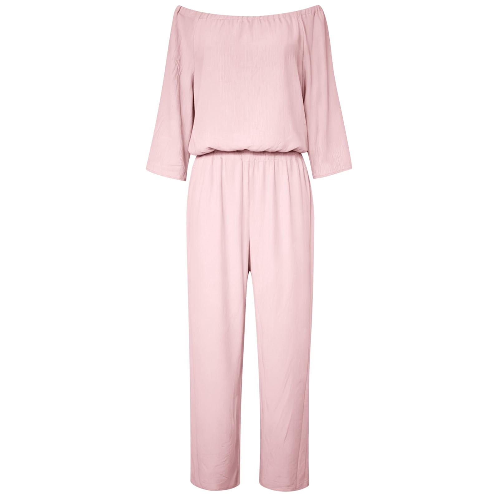 Generico 2026 Tuta top maniche corte vestibilità ampia e pantaloni gamba larga, completo elegante per viaggio e tempo libero donna.