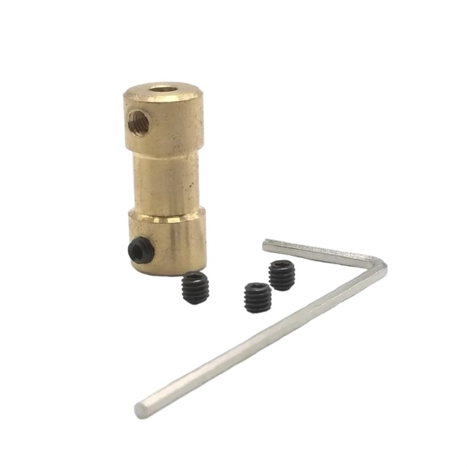 MRVAKDYDI Flexible Shaft Couplings Motor, Brass Flexible Motor Shaft Coupling Coupler Transmission Connector Joint 2mm-6mm Bore(2mm to 6mm)