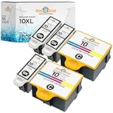 Houseoftoners Remanufactured for Kodak 10XL Ink Cartridge High Yield Replacment for Kodak 10XL EasyShare 5100 5300 5500 ESP 3250 5210 5250 6150 - (5 Pack of 3 Black and 2 Color)