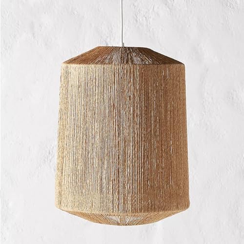Lustre bohème en corde grande suspension pour îlot de cuisine et repas