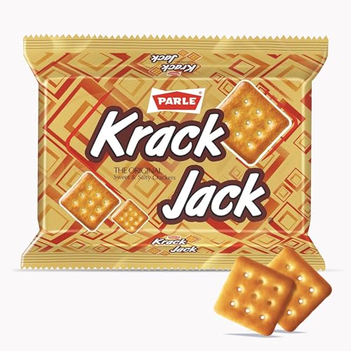 Image of Parle Krack Jack,The Original sweet & salty crackers,176.4g+50g extra: 226.8g /176.4g(weight may varies) (Pack of 3)