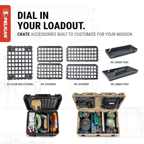 Pelican Crate - 45 Liter Storage Case - Cargo Box, Transport Case, Overland Case (Black) - image 6
