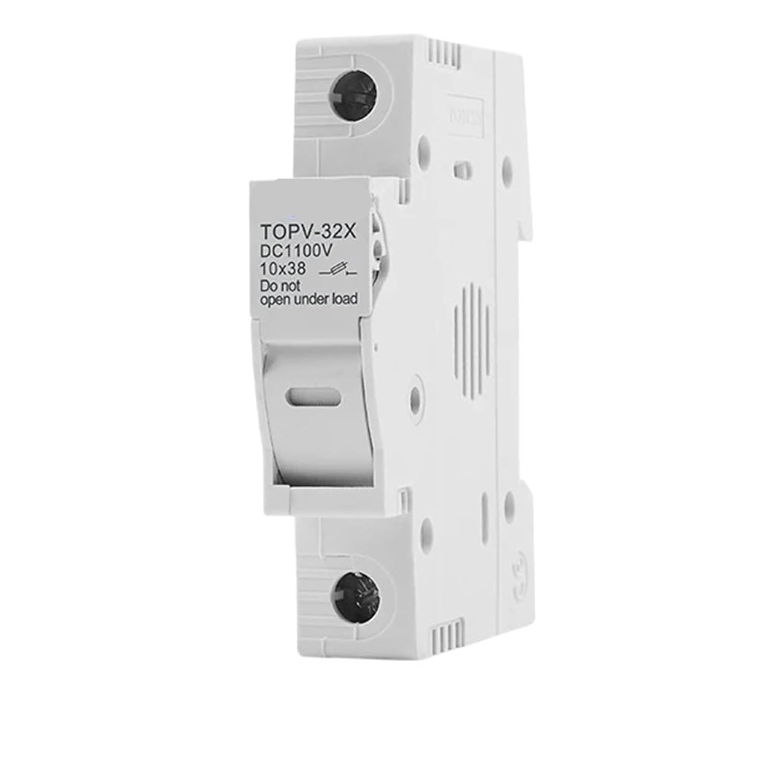 1P 2P 3P 4P 1100V Fuse Holder 10 * 38mm High Voltage PV TOPV-32X Base Photovoltaic System Protection Protector gPV(1P Without LED)