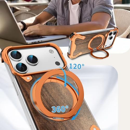 Coque iPhone 17 Pro Max or pour visionnage vidéo mains libres