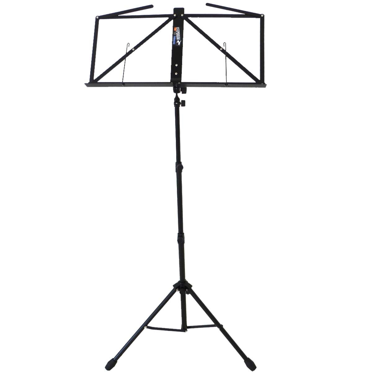 keepdrum MUS3 BK Notenstaender Notenpult Schwarz mit Tragetasche Bag
