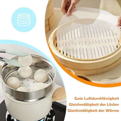 6 Stücke Silikon Dehydrator Blätter Dörrfolie für Dörrautomat, Netz Backmatte für Obst Trockner, Dehydrator Matte, Wiederverwendbare Antihaft-Dampfmatte, Silikon Dehydrator Blätter Antihaft Dörrfolie – Bild 6