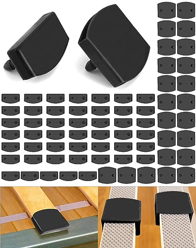 QWORK® 72 Stück Bett Lattenrost Kappen, 48 für Seite und 24 für Mitte, Kunststoff Lattenrost Ersatzteile Schwarz 55 mm x 9 mm Innen QWORK® 72 Stück Bett Lattenrost Kappen, 48 für Seite und 24 für Mitte, Kunststoff Lattenrost Ersatzteile Schwarz 55 mm x 9 mm Innen