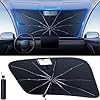 [2023 Newest] andobil Car Windshield Sun Shade Umbrella -Super Heat Insulation Protection- Foldable Sunshade for Car Windshield -Car Accessories Interior -Easy to Use-Out Keeps Car Cool -Medium