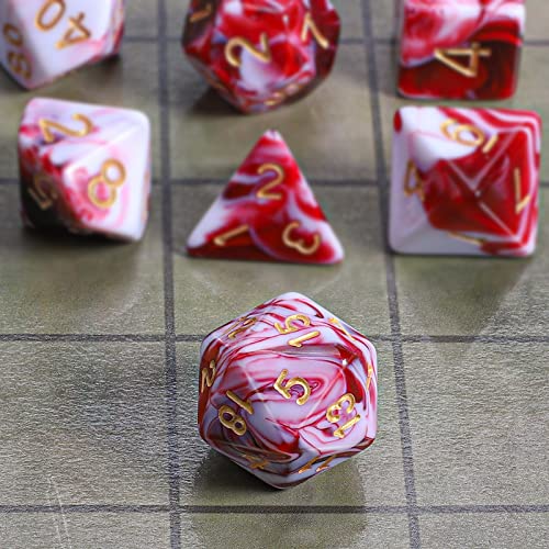 Image of CiaraQ 7pcs Polyhedral Dice Set for Dungeon and Dragons MTG Table Games