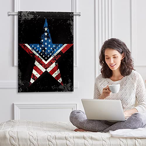 Drapeau de jardin USA rétro en polyester 30x45 cm double face - 6